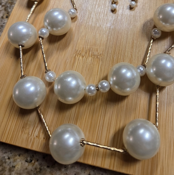 Two-Layer Pearl Jewelry Set - Picture 4 of 4